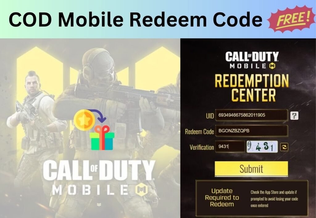 Call of Duty redeem code free
