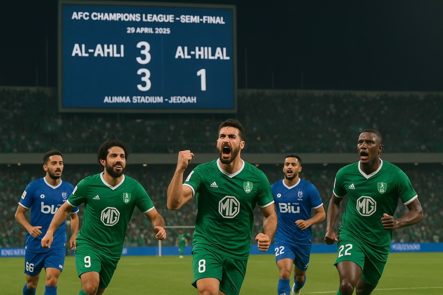 Al-Ahli Stuns Al-Hilal in 3-1 Victory to Reach AFC Champions
