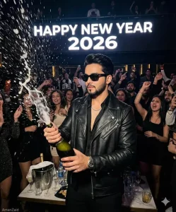 2026 New Year's Party AI photo editing prompts real faces