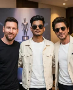 Lionel Messi AI photo editing inspired Google Gemini with Shahrukh Khan