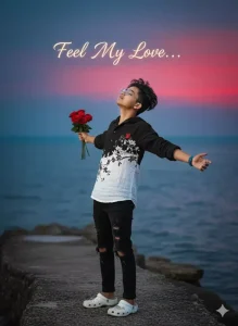 Trending Google Gemini Boys Rose in Hand AI Photo Editing Prompt